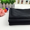 Factory price high quality cheap shiny black satin material