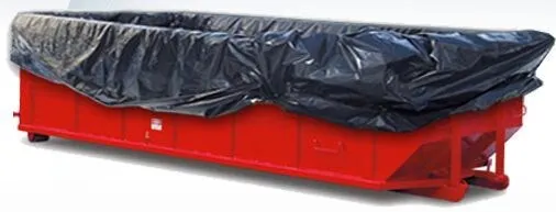 Waterproof Pe Plastic Drawstring Dumpster Container Liners For Waste