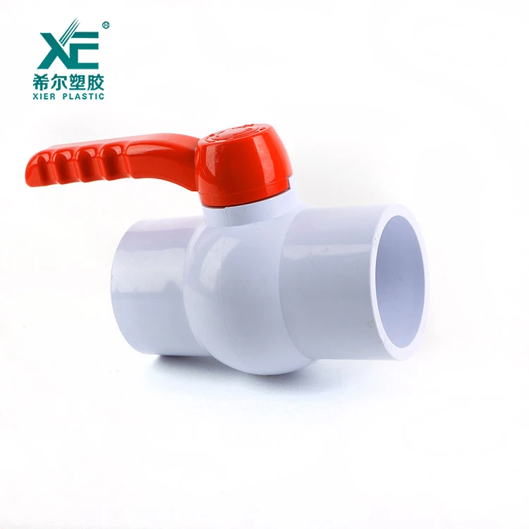 Free sample normal pressure 1/2 -4 inch pvc water ball valve with long handle