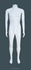 New Style male glossy white up-right Plastic Muscle mannequins without head for window display upscale Xufeng company supply