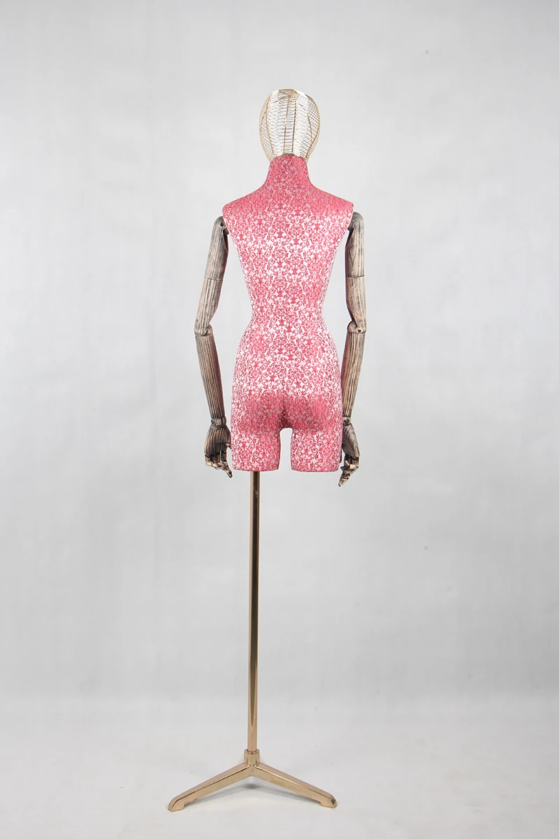 Luxury Fashion Brass Wire Head Tailor Mannequin Torso With Top Grade