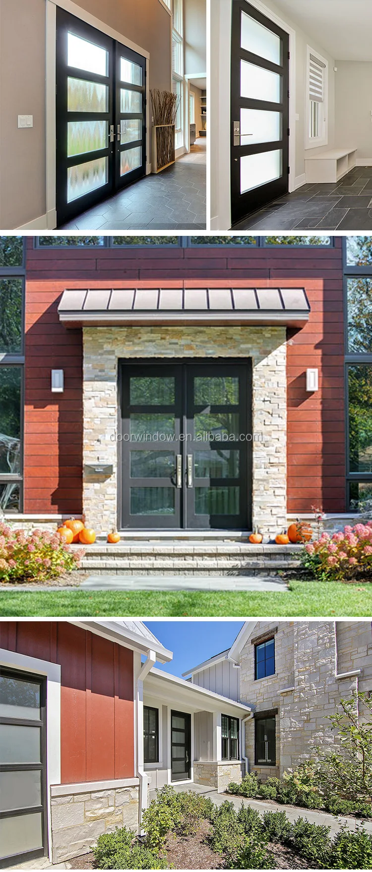 Super September Purchasing Wrought iron doors and windows hinged door price woodgrain casement wooden grain aluminum residential