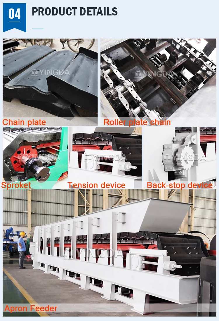apron chain plate feeder conveyor