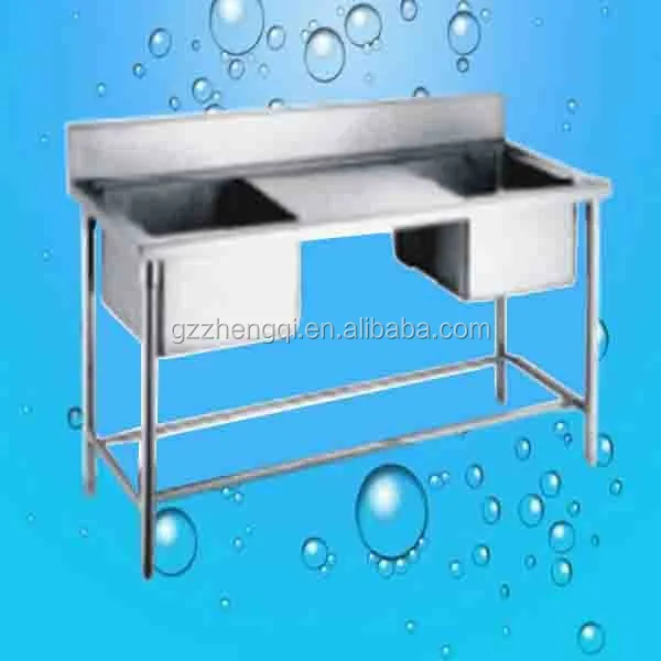 Harga pabrik dapur stainless steel sink meja kerja 