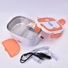 Wholesale usb car mini electric heating food warmer lunch box with pp lid spoon