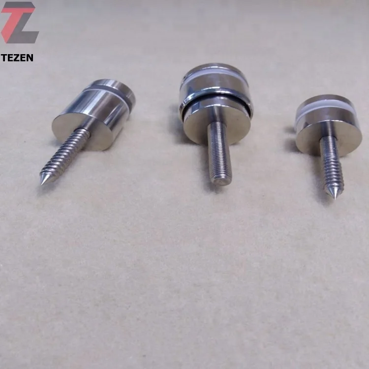 Adjustable stainless steel fitting glass standoff