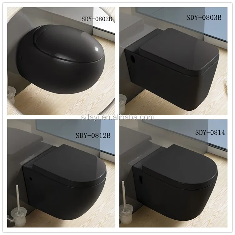 Ceramic Square Rimless Wall Hung Toilet Bathroom Luxury Matte Black Wall Hung Toilet Buy Matte 1323