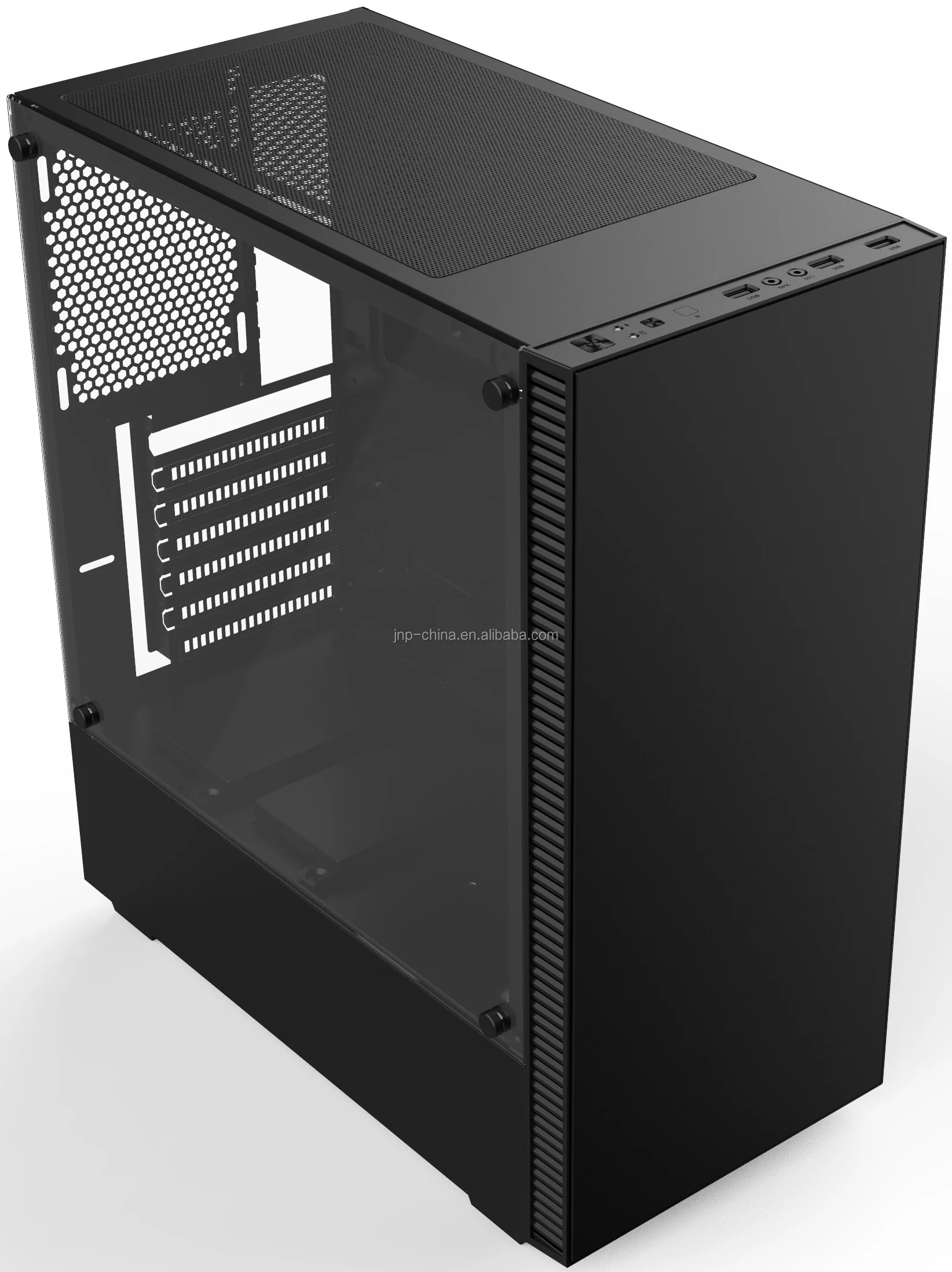 Entry Level Tempered Glass Gaming Pc Case Gaming With 2pcs Ssd