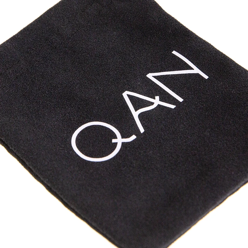 Letter printing soft comfortable eco friendly breathable reusable velvet jewelry gift bag jewelry drawstring package bag