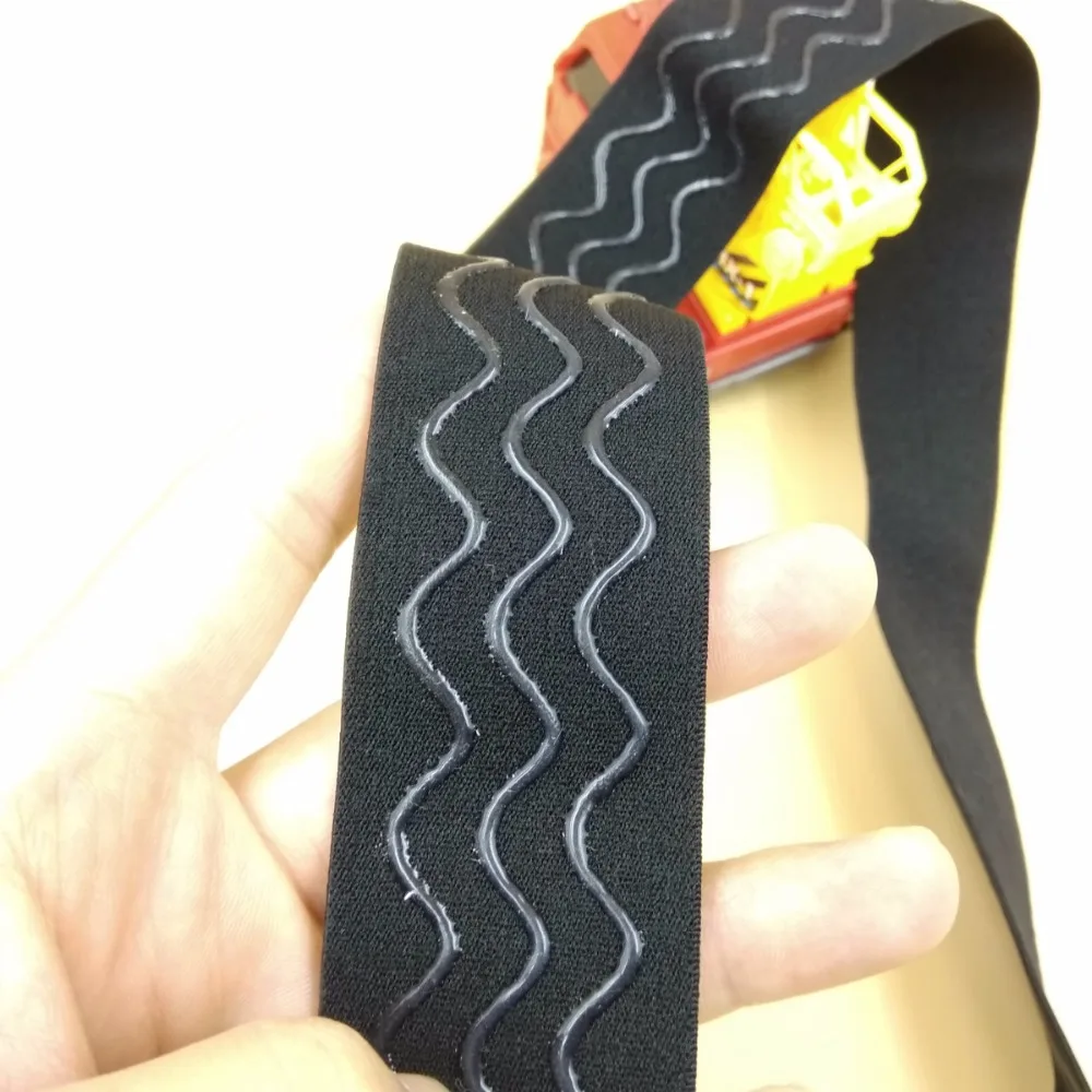 Customized Width Non Slip Silicone Grippe Elastic Tape Rubber Bands