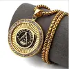 Gold Plated Past Master Freemason necklace pendant