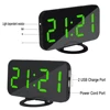 Hot Selling Hotel Wireless Iphone USB Charger desktop LED digital Alarm Clock