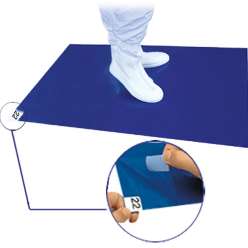 24 X36 Blue Cleanroom Antistatic Sticky Floor Mats Esd Sticky Mat