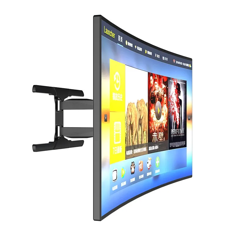 Full Motion Swivel Special For Curved Tv Wall Mount Bracket Fits 32"65" Flat Panel Displays