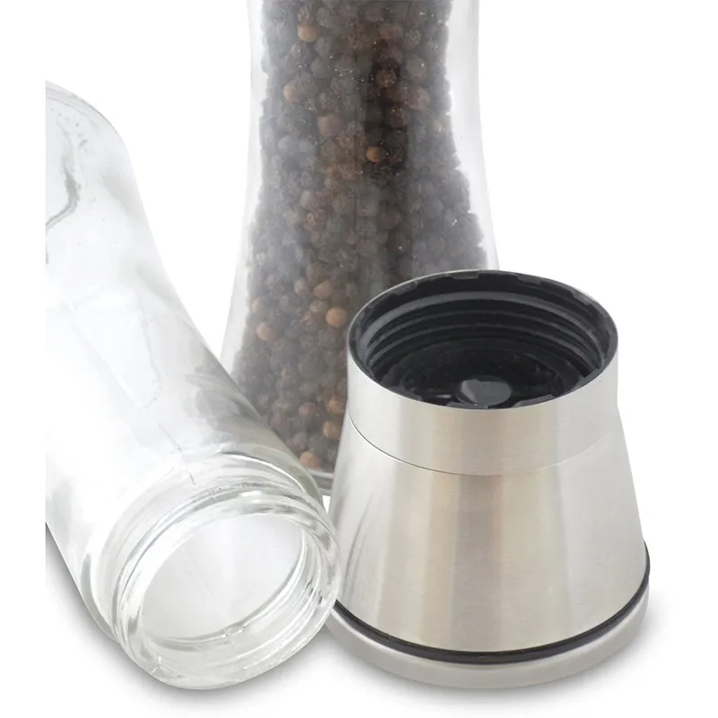 Stainless Steel Salt And Pepper Grinder Set Of 2,Salt & Pepper Mill