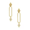 2019 design 925 silver new jewelry dot cz charm drop fashion earring