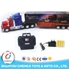 Hot selling new four channel remote control trailer truck toy with light
