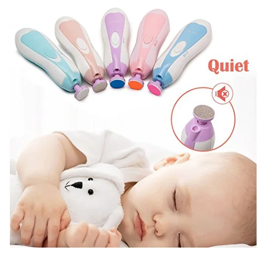 Hot selling care baby nail shaper safe softly multifunction electric baby manicure set