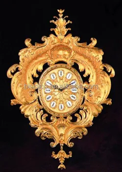 Antique Bronze European Wall Clock Clic Gold Plated Decoration Antique Bronze European Wall Clock Clic Gold Plated Decoration Mounted Art