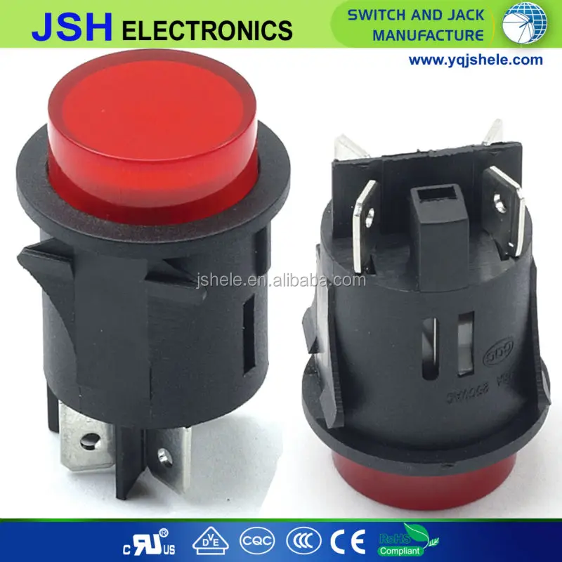 Momentary Snapin Push Button Switch Rl51 Series Buy 250v16a 4pins