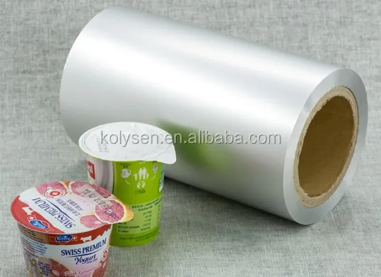 food grade aluminum plastic peelable lidding film foil, cup sealing