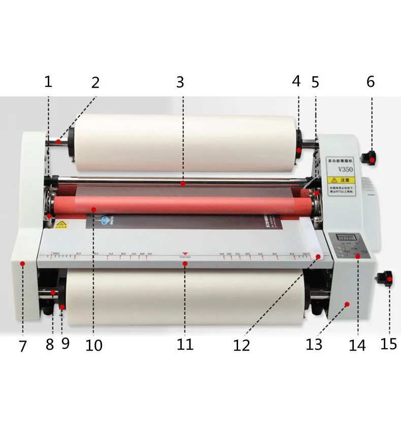 Hot Cold A3 Desktop Laminator Roll To Roll Laminating Machine For Bopp