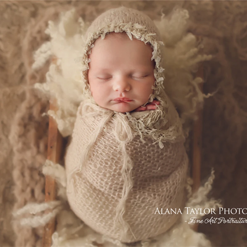 Baby Photography Props Blanket Newborn Photo Shoot Outfits Infant Photos Wrap