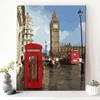 CHENISTORY DZ1211 Picture Paint By Numbers Oil Impression Of London On Canvas With Frame For Wholesale