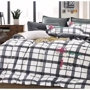 European Style Bedding Sets Modern Cotton Embroidery King Duvet