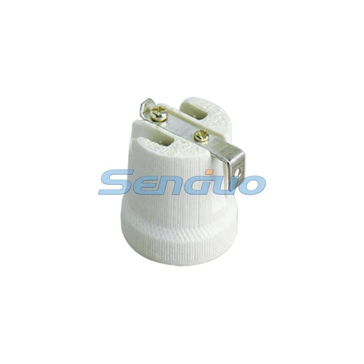 Ceramic lamp holder e27 for edison screw bulb
