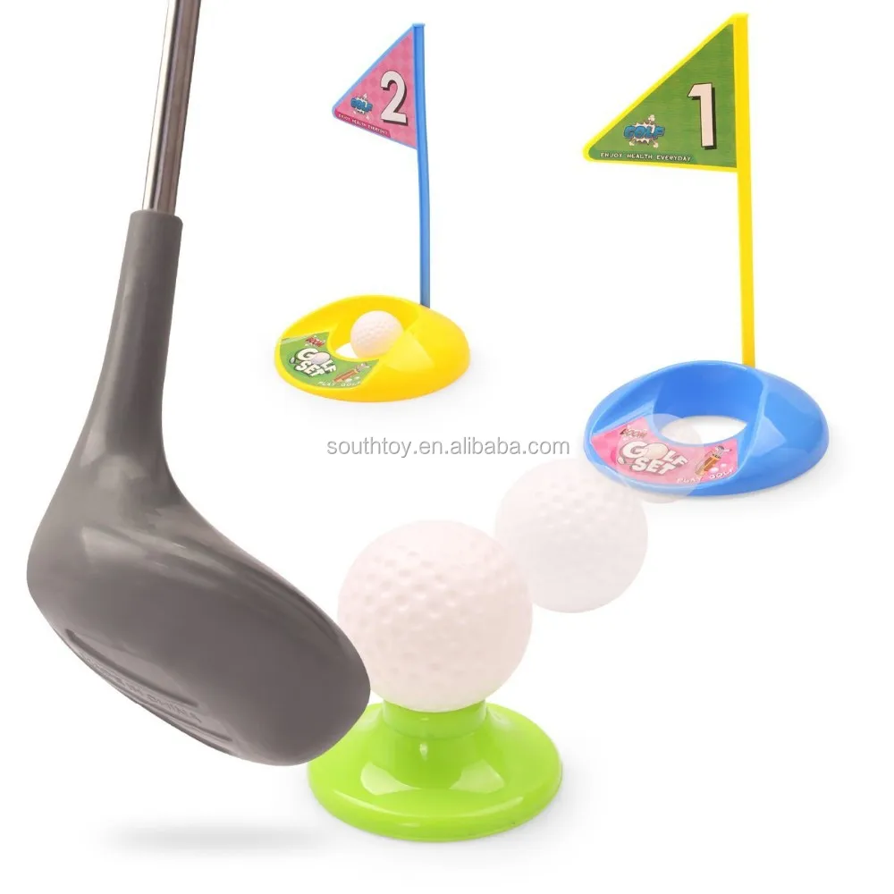Deluxe Happy Kids Mini Golf Club Ball Set With Stand Bag Golf Toy Set