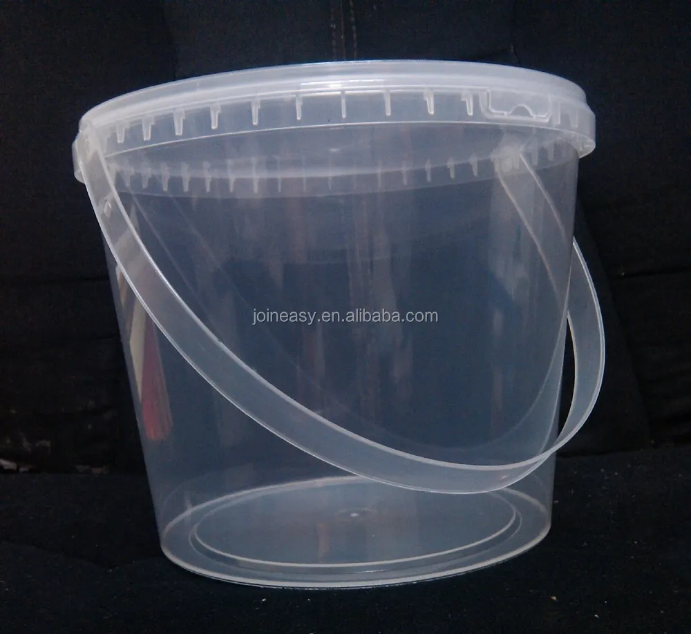 transparent plastic tub