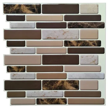 3d Mirror Vinyl Multi Colored Arabesque Kitchen Backsplash Peel