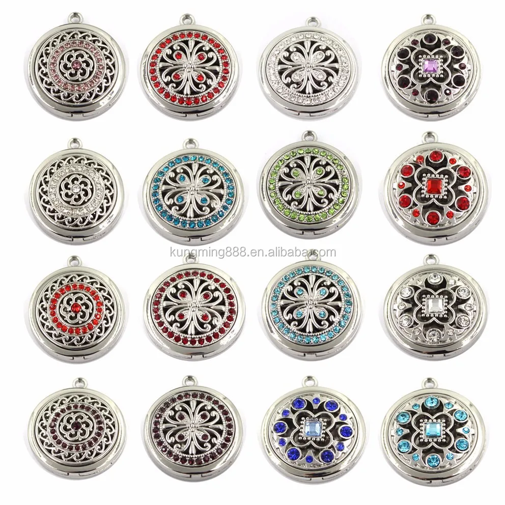 Jewelry Sale Round Sliver Newest Hollow Aromatherapy Essential