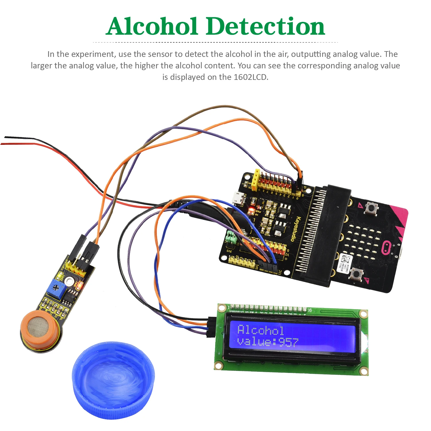 Keyestudio  45 in 1 Sensor Starter Kit For BBC Micro:bit learning projects Without Micro:bit mainboard