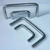Custom clear anodized door handle,aluminum alloy door pull handle / brush satin furniture cabinet handle