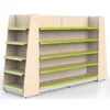 New Design Steel and Solid Wood Supermarket Display Shelf