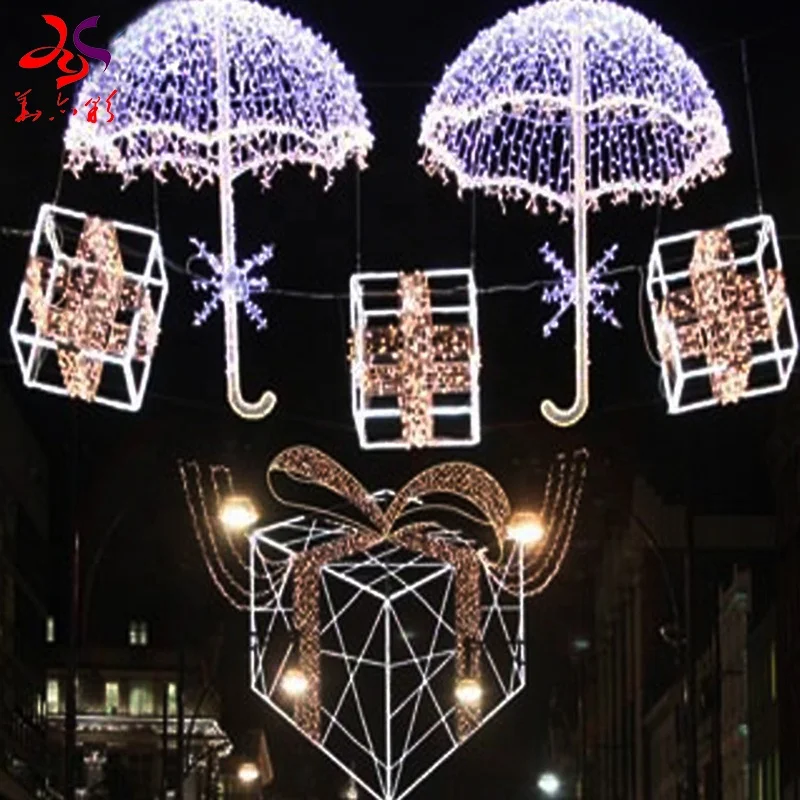 2021 New Hot Products Outdoor Waterproof Festival Lighting Christmas Commercial Decorations Pole Motif Led Street Light