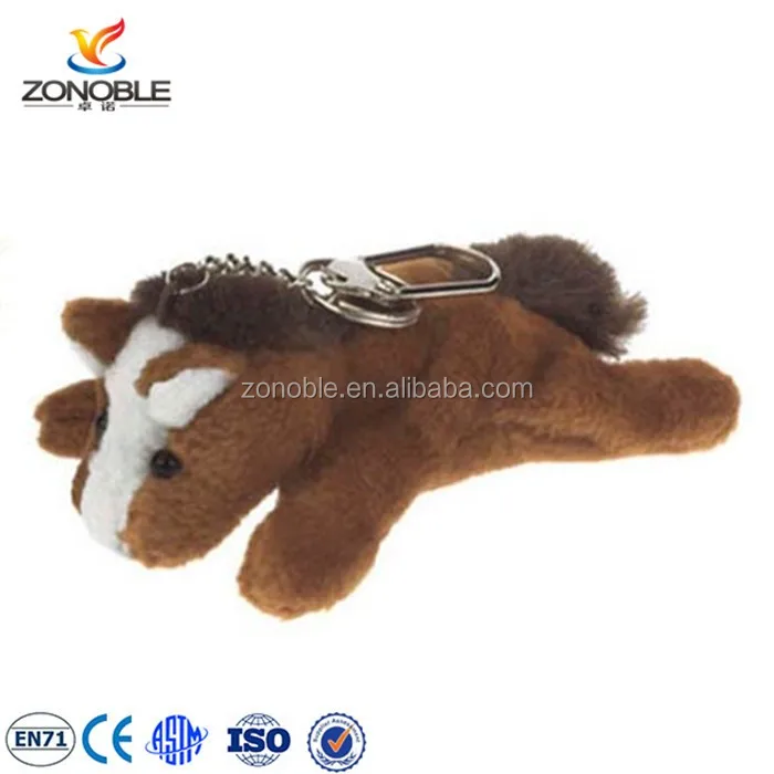 plush horse keychain