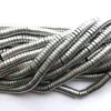 Natural Silver Hematite Disk Gemstone Beads Semiprecious Stone Jewelry