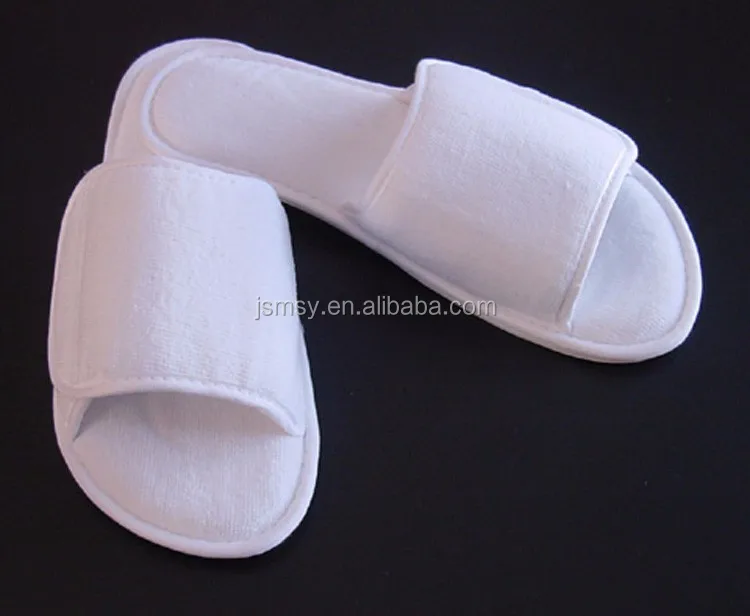 Custom Hotel Cotton Guest Slippers Hotel Rubber Spa Slippers - Buy ...