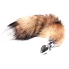 Factory Wholesale Middle Size Metal anal toys Anal Plug erotic toys Butt Plug sex toys for woman and men Fox tail
