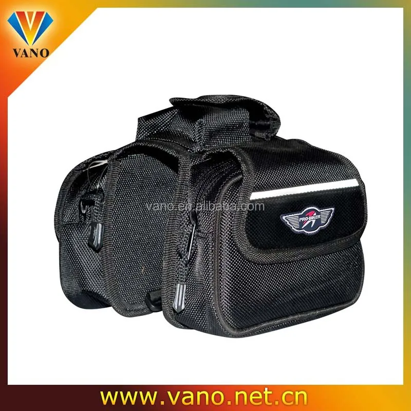 1680D duplex PU multifunctional waterproof tank saddle bicycle bag