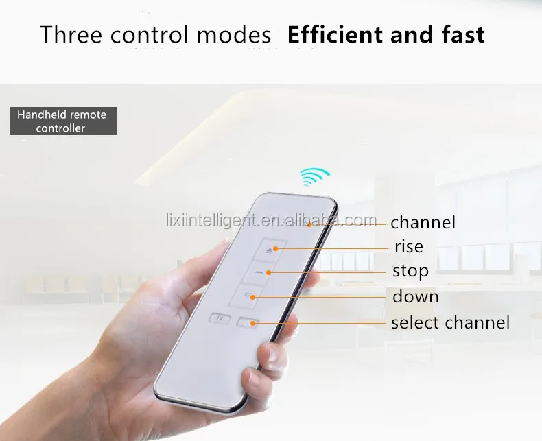 Büro Fernbedienung Dickes Motorisiertes Roll Vorhangs Ystem Aus