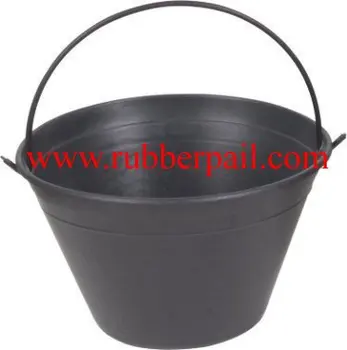 small black plastic buckets
