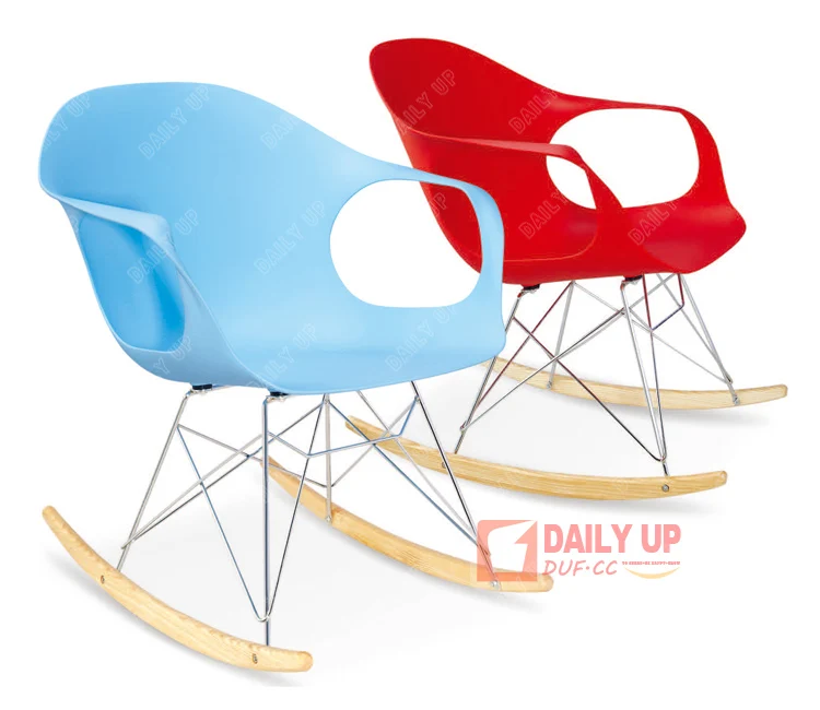 Plastic Rocking Chair Colorful Garden Chair for Outdoor Home Furniture