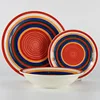 12 pcs Ceramic tableware set, Tableware 16pcs ceramic hand painted dinner set supply for Tag trade associates group