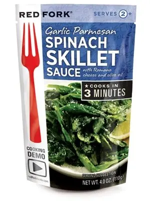 Red Fork Ssnng Pouch Crmy Spinach