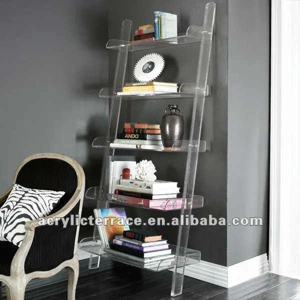 Acrylic Leaning Bookshelf Model J1116031 Buy Acrylic Leaning