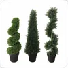 Best topiary trees outdoor spiral artificial cypress tree